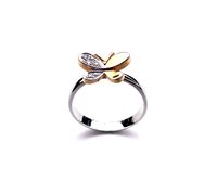 Anello Stocco Gioielli Bambino in Oro bianco Zircone ANS 71 - ANS 71